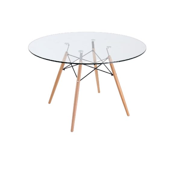 Mesa comedor-EAMES 1000 cm redonda de vidrio-500