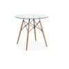 Mesa comedor-EAMES 80 cm redonda de vidrio-500