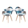 BUTACA EAMES PATCHWORK WOOD CELESTE-0908