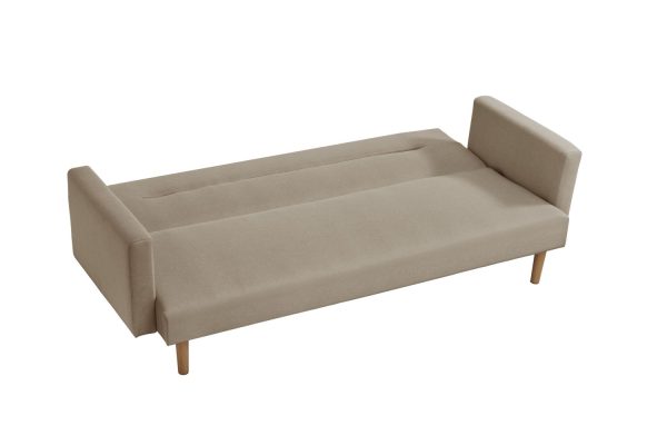 Futón Sofá Cama 3 cuerpos Sara - Lino Beige