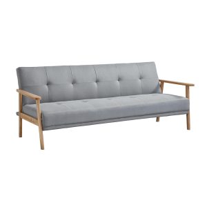 Futón Sofá Cama 3 cuerpos Amelia - lino GRIS-sillasin-living-hogar-9211