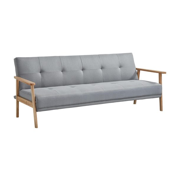 Futón Sofá Cama 3 cuerpos Amelia - lino GRIS-sillasin-living-hogar-9211