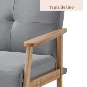 Futón Sofá Cama 3 cuerpos Amelia - lino GRIS-sillasin-living-hogar-934534