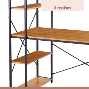 Escritorio noruega-madera-oficina-hogar-Sillas IN-wewerd9090-repisas