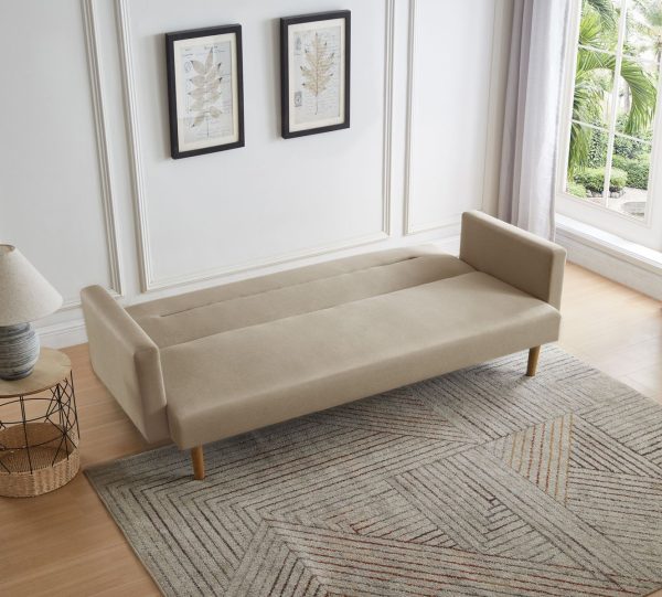 Futón Sofá Cama 3 cuerpos Sara - Lino Beige