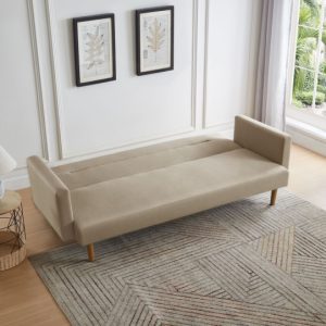 Futón Sofá Cama 3 cuerpos Sara - Lino Beige