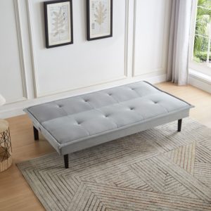 Futón Sofá Cama Simply - Lino gris-hogar-Sillas IN-93433