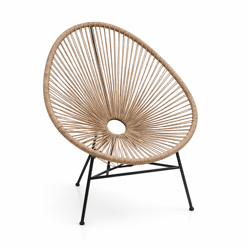Silla Terraza Beige/Blanca