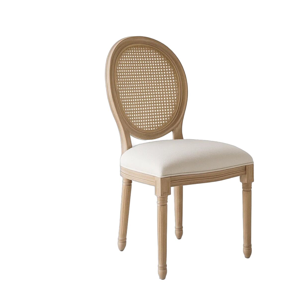 Silla de Comedor Madera Acolchada Luis XV