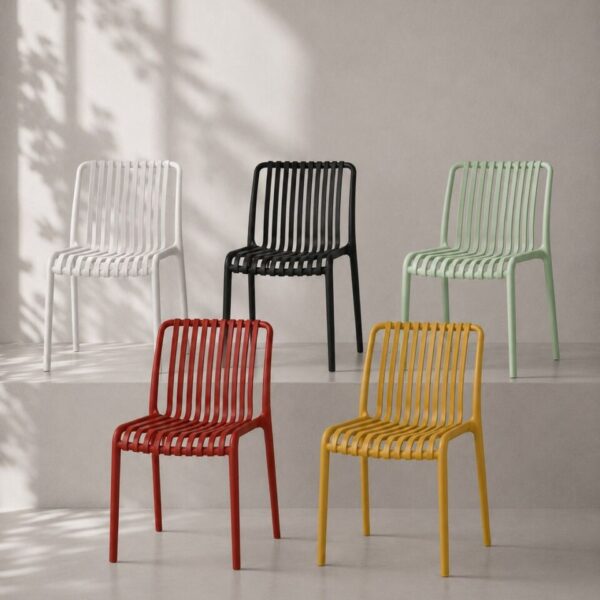 Silla France en los cinco colores disponibles