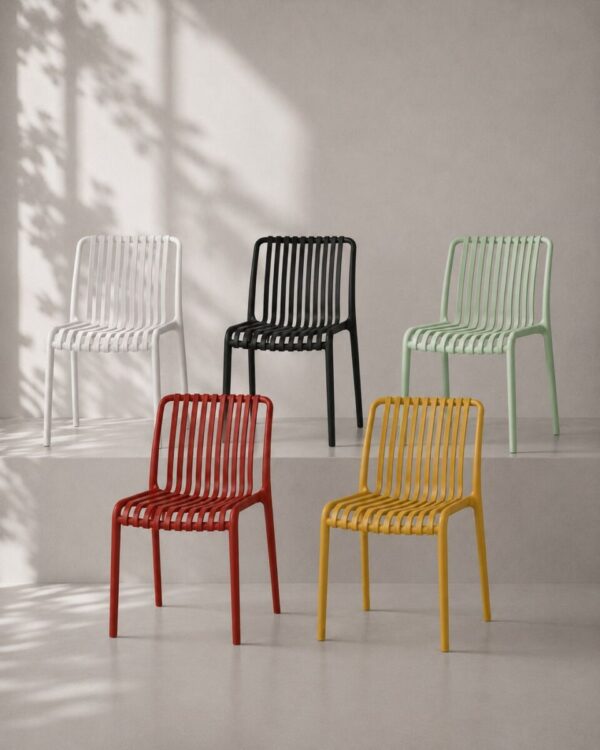 Silla France en los cinco colores disponibles