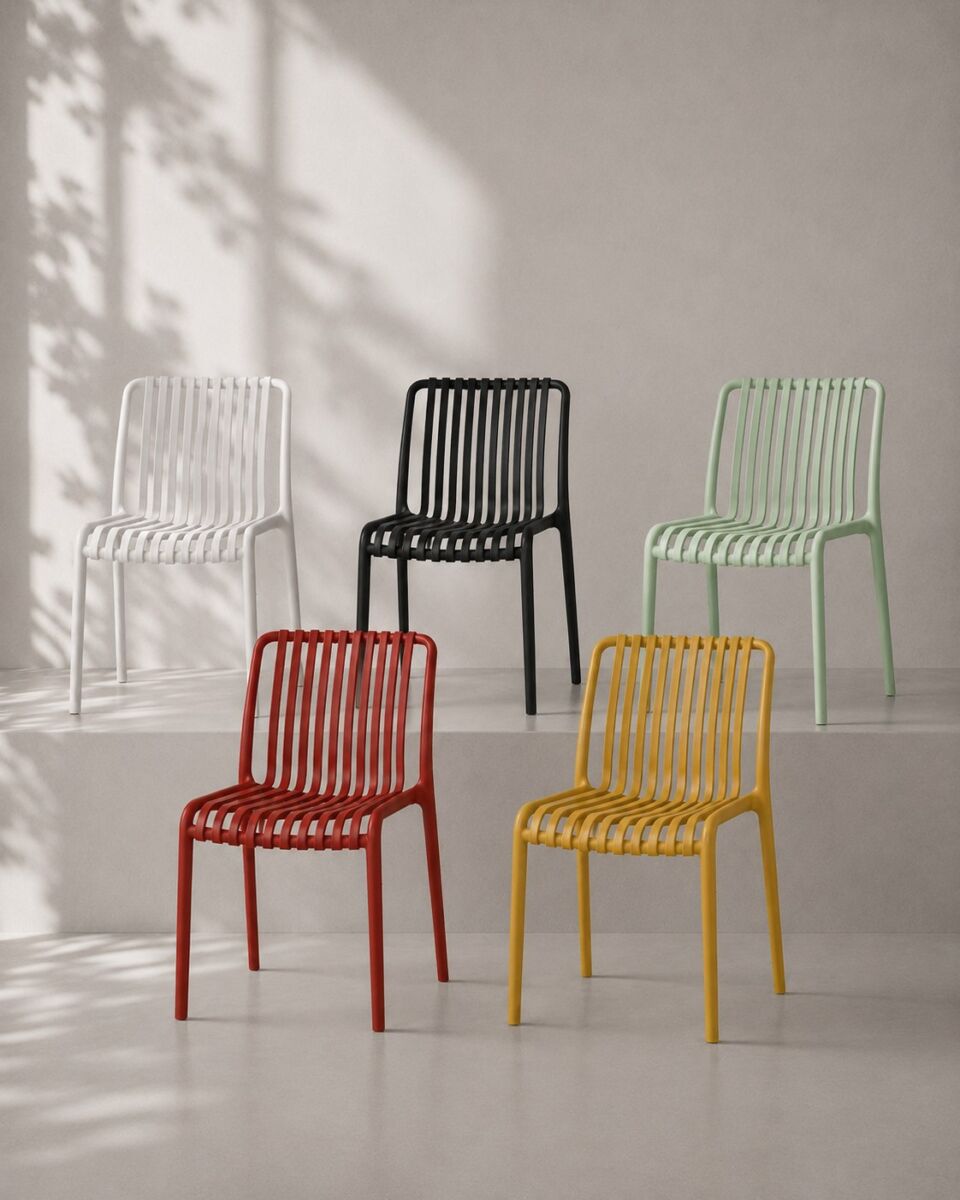 Silla Exterior Basic PP Negro